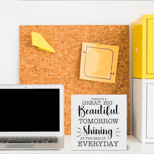 Beautiful Tomorrow Wooden Quote Sign - Inspirational Decor for Home & Office with Variation