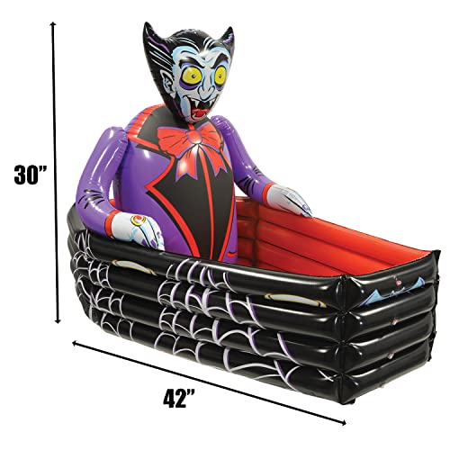 Inflatable Vampire & Coffin Cooler Set - 2 Pack Halloween Party Beverage Coolers