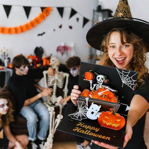Halloween Pop Up Cards 3D Halloween Cards for Kids & Friends - Variation 3D-2