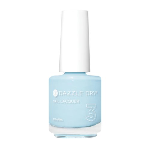 Dazzle Dry Nail Lacquer (Step 3) - Lotion, Please! - A light powder blue with gray undertones. Full coverage cream. (0.5 fl oz)