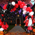 Halloween Balloons Set with Devil & Red White Variation - 148 pcs Party Decorations