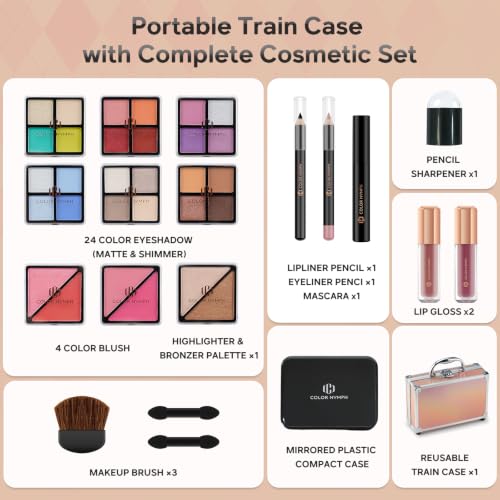 Color Nymph Girls Makeup Kit for Teens - Gold Edition