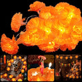 Lighted Marigold Garland 10 Ft 20 LED Artificial Flowers Day of The Dead Decor - Variation of THIS listing