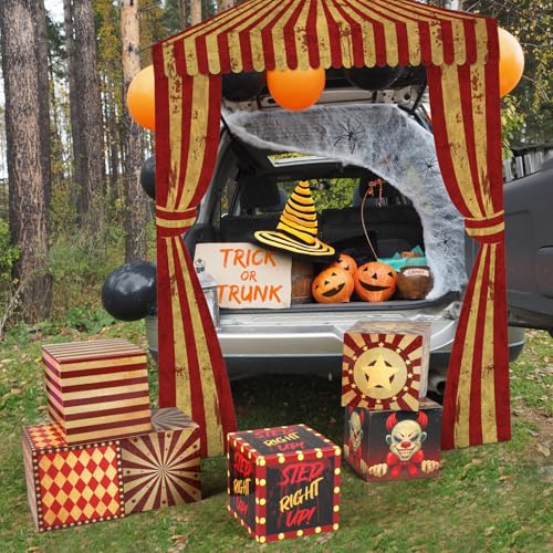 Halloween Circus Clown Carnival Gift Boxes & Decorations Set