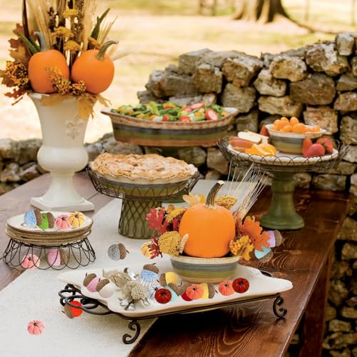 Mini Fall Pumpkins and Acorns Craft Set - 30 Pieces for Holiday Decor