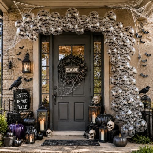 Halloween Bat Balloons Set - Black Bat Variant, 30PCS Halloween Party Decorations