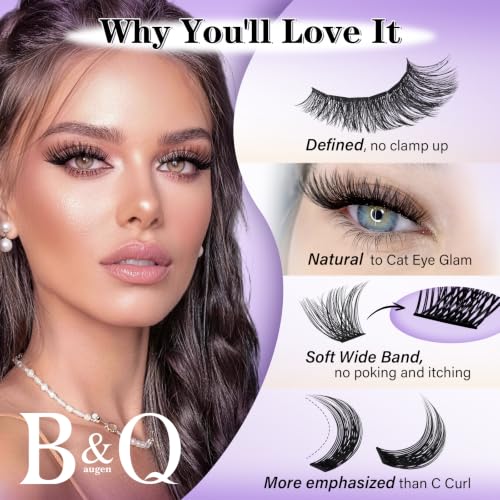 Natural Wispy Eyelash Clusters B02-D-8-16 MIX - 156PCS All-Day Wear