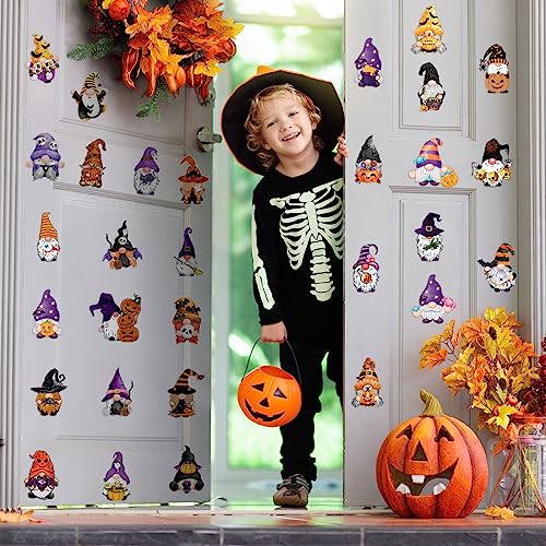 Halloween Gnome Refrigerator Magnets Set - Spooky Car & Kitchen Decor, 30 Pieces