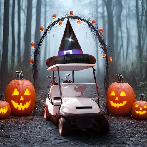 Inflatable Halloween Witch Hat for Golf Cart - 3.6 x 4 ft Outdoor Decor