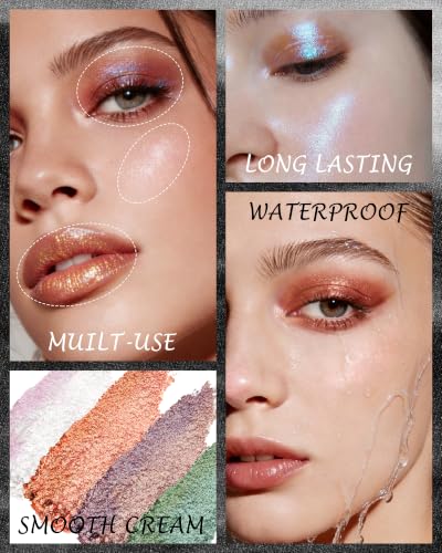 Duochrome Holographic Eyeshadow Palette - Multichrome Eye Shadow 04