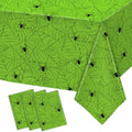 Green Halloween Tablecloths - 3 Pack Rectangular Waterproof Party Decor