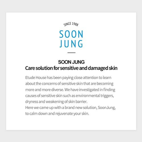 Etude House SoonJung Hydro Barrier Cream - Hydrating Face Moisturizer for Sensitive Skin | 2.53 Fl Oz