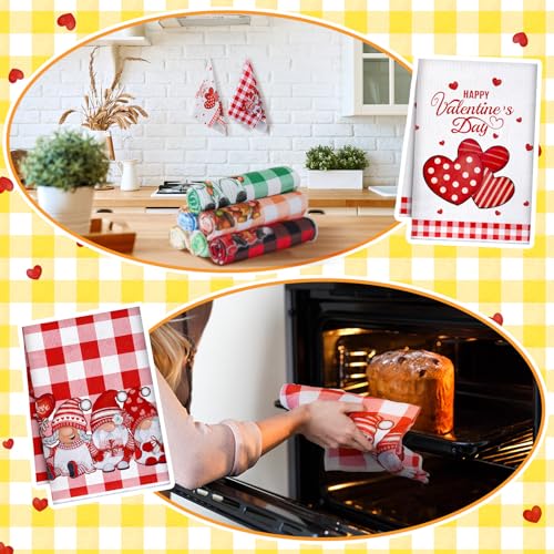 Gnome Cute Holiday Kitchen Hand Towels Set - 20 Pcs Seasonal Decor
