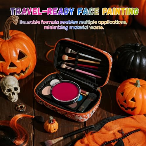Water Based Red Face Paint for Halloween - Vibrant & Fast-Drying 1.06 oz - Variation: Red