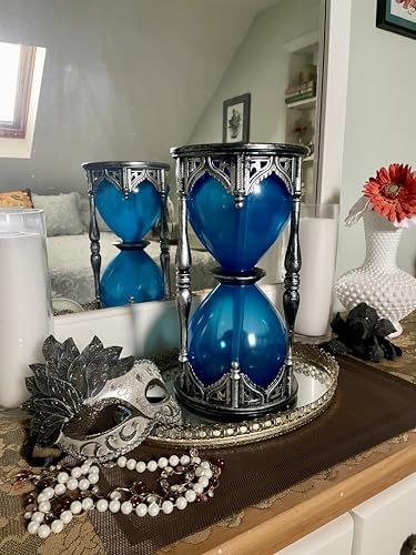 Halloween Haunted Hourglass Decor with Light & Sound - 13 Inch Gothic Display