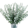 Artificial Eucalyptus Stems 40pcs Grey Green Real Touch Faux Plants for Home Office Wedding Decor