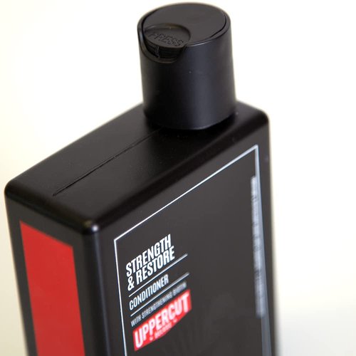 Uppercut Deluxe Conditioner - Strength & Restore 8oz | Biotin & Caffeine for Thin, Fine Hair | Moisturizing Daily Care
