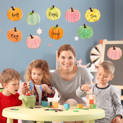 Gold Foil Pumpkin Cutouts for Fall & Thanksgiving Decor - 54 Pieces