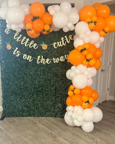 Orange and White Balloon Arch Kit - 144 pcs for Party Decorations