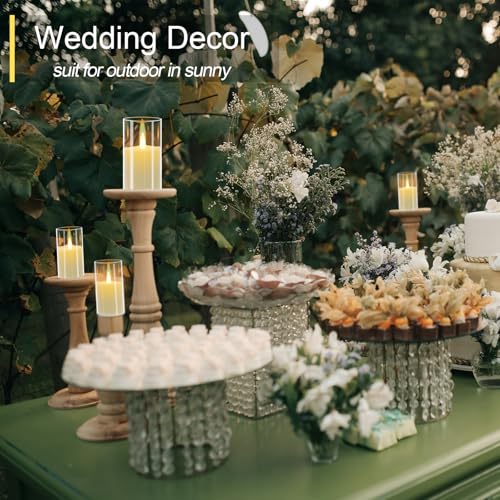 6 Pack Flameless LED Votive Candles with Timer & Remote - Safe, Long Lasting Battery Operated Decor