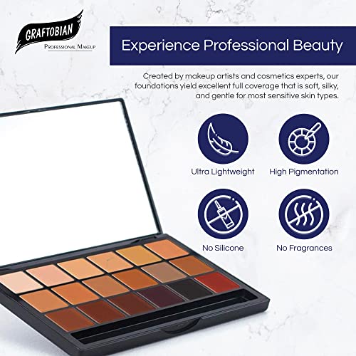 Professional HD Cream Contour Palette - 18 Shades for Face Makeup & Correcting