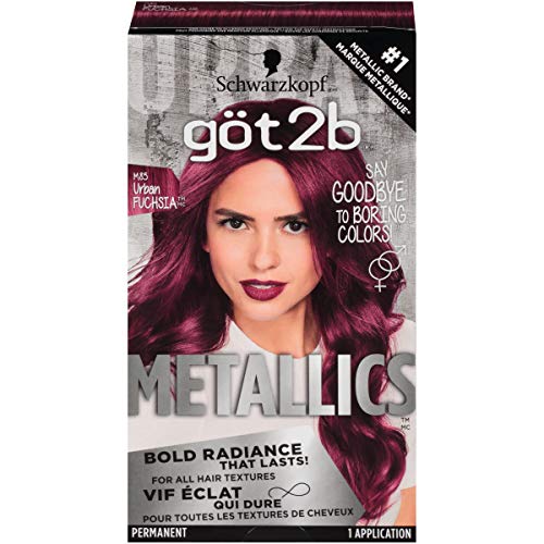 Permanent Metallic Hair Color - Urban Fuchsia | Long-Lasting Bright Shade