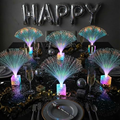 Mini Fiber Optic Lamp Glow Party Favors - Clear 10 Inch, 30 Pack