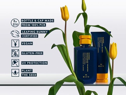 R+Co BLEU Blonded Brightening Shampoo - Neutralizes Yellow Tones & Moisturizes Color-Treated Hair | 8.5 oz