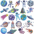 Glitter Galaxy Temporary Tattoos for Kids, 120 Pack Space Party Favors