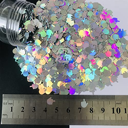 Glitter Middle Finger Gestures Nail Art Decoration - 10g Pack - Variation LB100