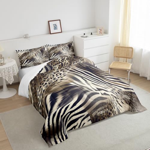 Full Size Leopard Comforter Set for Kids & Adults Multi 12 - Cozy Bedding