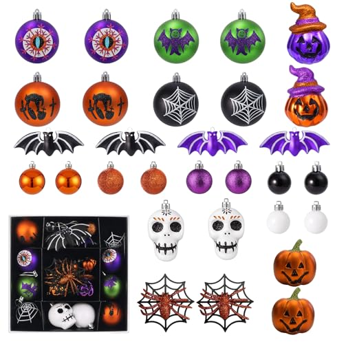 Halloween Ornament Set 30pcs Shatterproof Tree Decorations Indoor - Variation of THIS listing