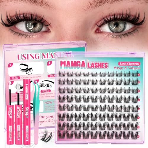 Eyelash Clusters Kit with Lash Glue - Bunny Lashes Ciel Variation
