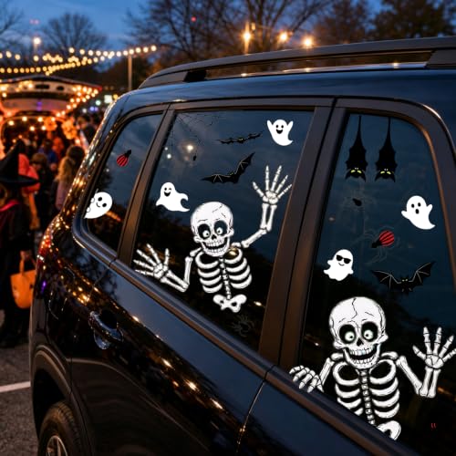 Halloween Skeleton Window Clings Decor Halloween Decorations Ghost Stickers - Variation of THIS listing