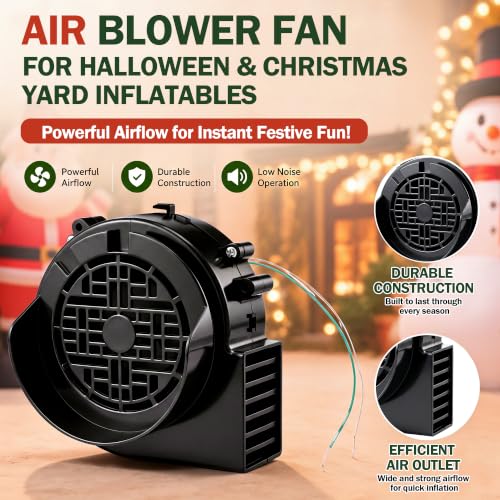 12V 1.5A Inflatable Blower Replacement Fan for Holiday Inflatables - 2 Pack