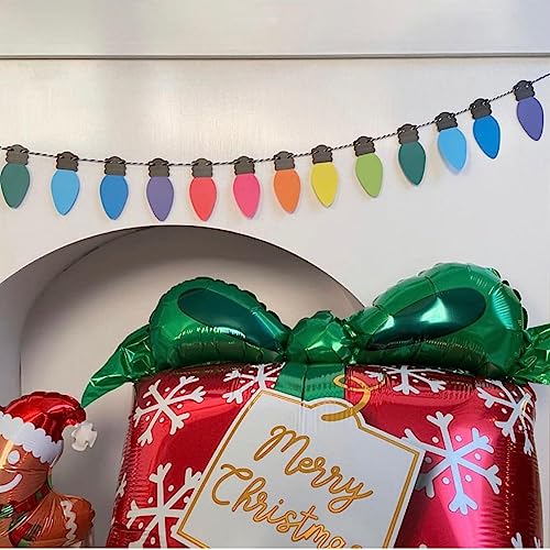 Finished Rainbow Paper Banner Garland for Home Party & Holiday Decor - Pack of 2