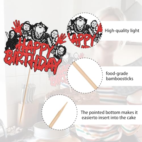 Cake Topper Design 20 - Horror Classic Movie Theme for Birthday & Halloween Cakes