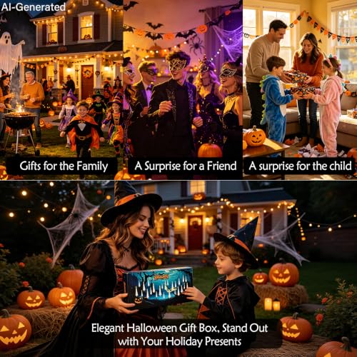 White 20 Pcs Halloween Ghost Flameless Floating Candles with Wand Remote Timer - Indoor & Outdoor Decor