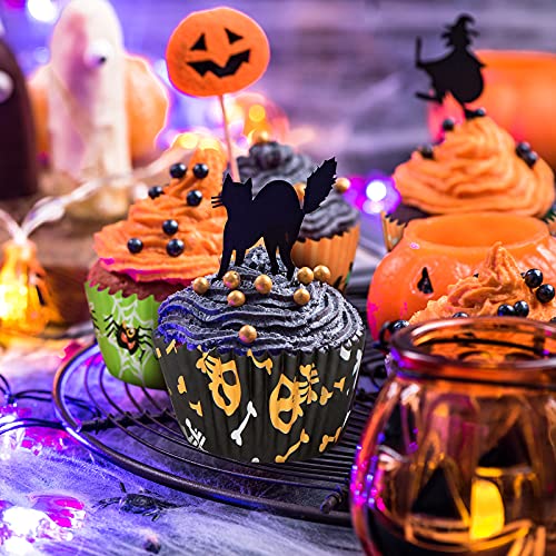 Patelai Halloween Cupcake Liners Set - 600 Count, 6 Styles, Attractive Design