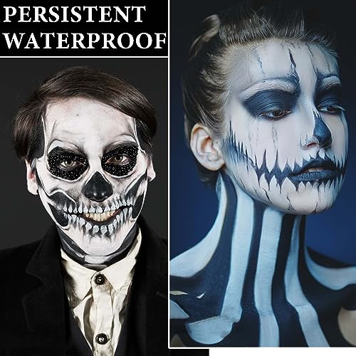Black Long-Lasting Matte Lipstick Waterproof Body Paint for Halloween Cosplay