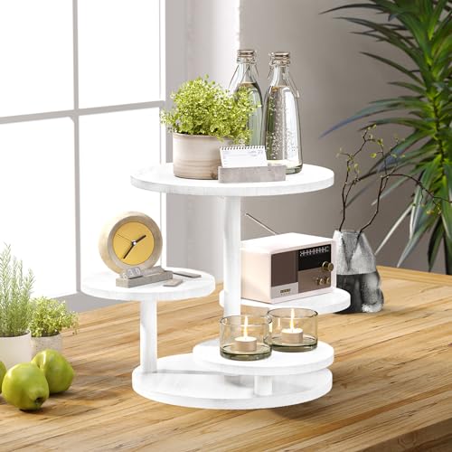 White 4-Tier Cupcake Tower Stand - Farmhouse Style B for 50 Cupcakes