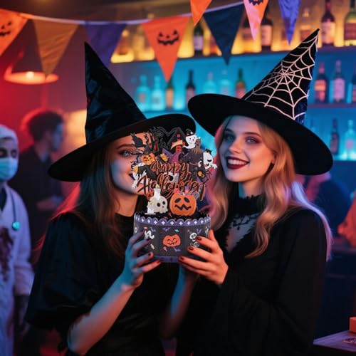 Halloween 3D Pop-Up Greeting Card with Envelopes - Ghosts Pumpkins Fun Holiday Decoration