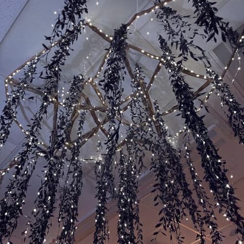Halloween Tree Decorations Black Willow Vine Garland Set - Spooky Decor