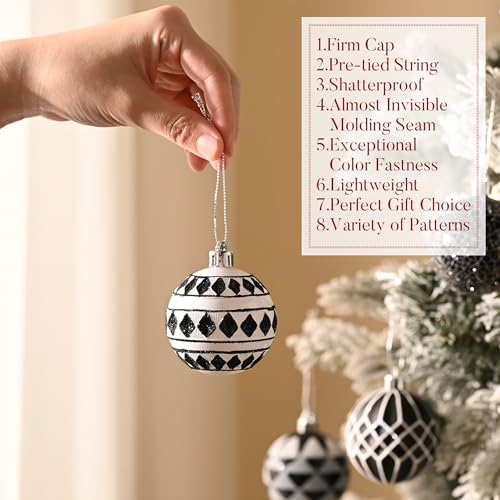 Valery Madelyn 16pcs Christmas Ornaments Set - 2.36 Inch, Medium-2.4" Variation