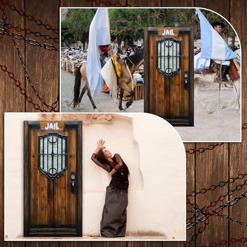 6 Ft Western Jail Prop for Halloween Party Decorations - Wild West Theme