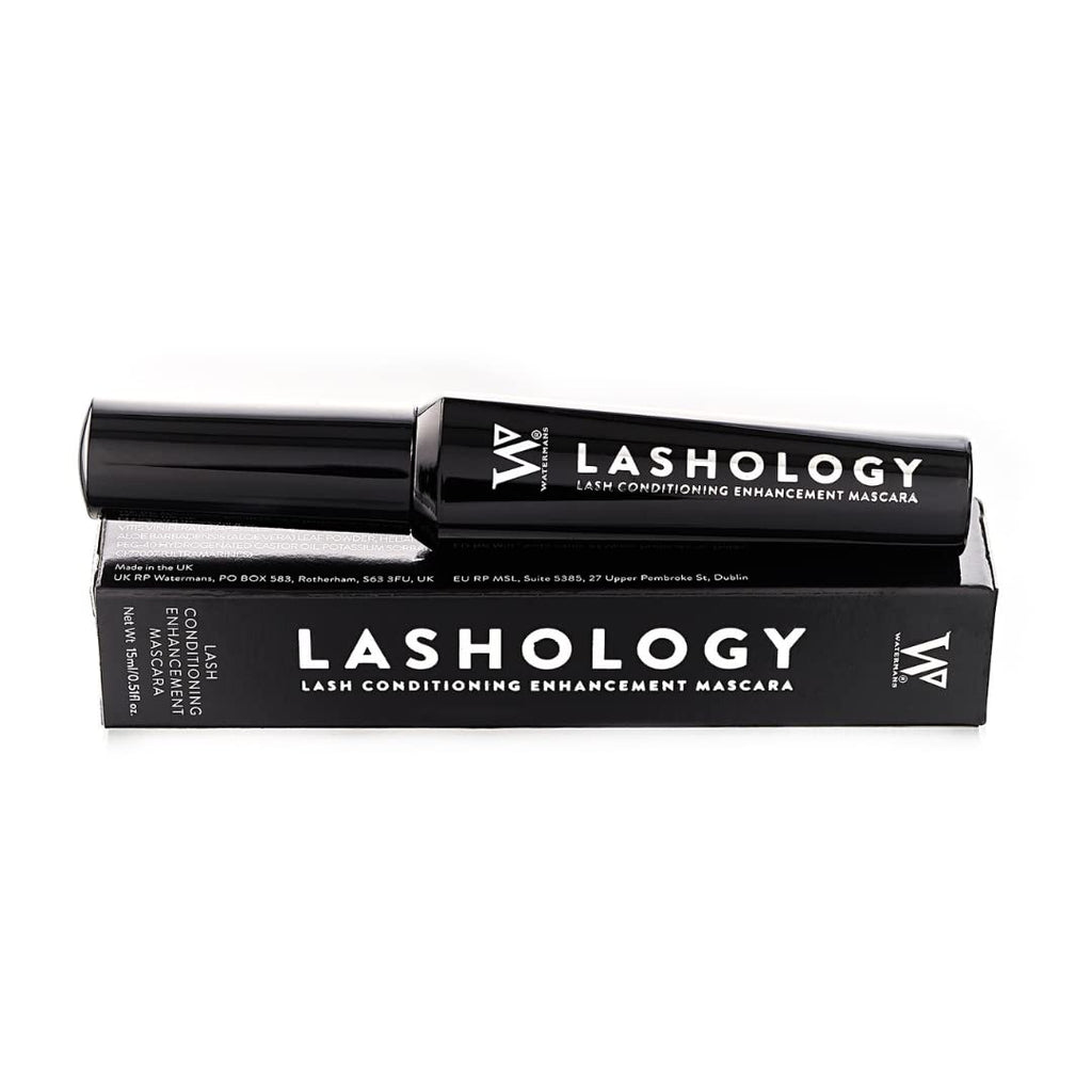 Watermans Lashology Eyelash Growth Mascara - Black Formula for Thicker, Stronger, Fuller Lashes