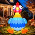 5FT Inflatable Chicken Decoration for Halloween & Thanksgiving Yard Decor
