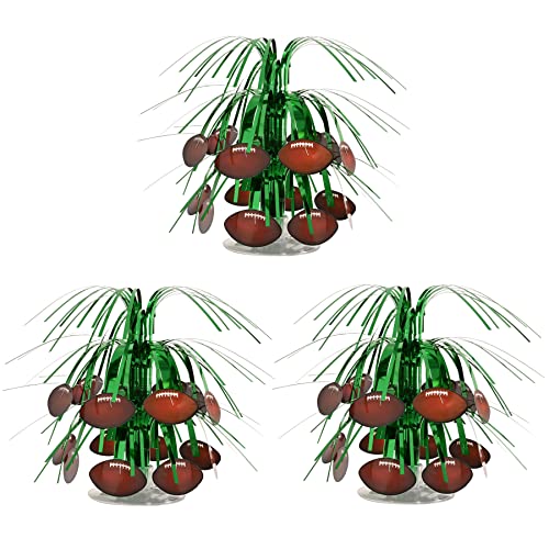 Football Mini Cascade Centerpieces - 3 Piece Sports Party Decorations