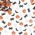 Halloween Confetti 200pcs Table Scatter Decorations for Party, Pumpkin Bat Spider Web Design