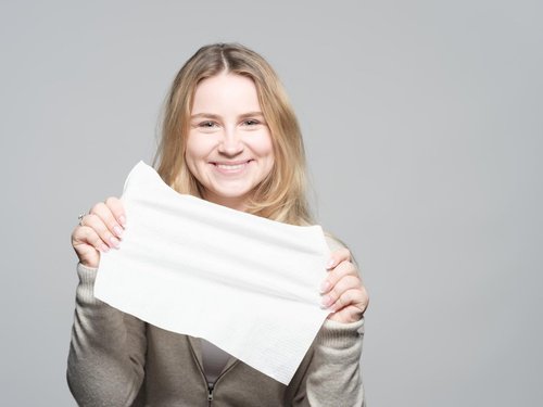 Skiennix 100% Cotton Facial Towels - Oeko-TEX Certified, Ultra Soft & Biodegradable, 50 Pack